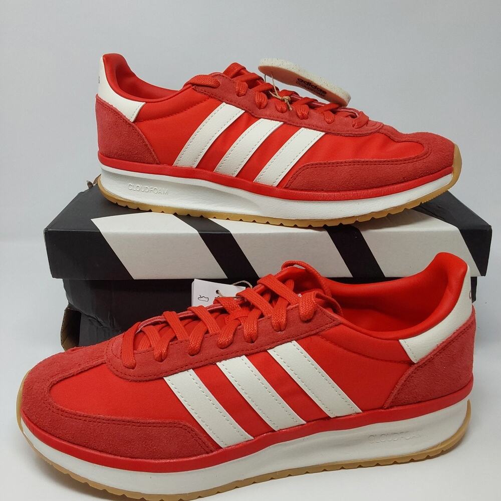 adidas Run 70s 2.0 Womens 9.5 Red White Gum Retro Sneakers JS5031 NIB